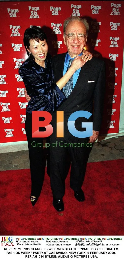 Rupert Murdoch and Wife Wendi at Page Six Fashion Week Party