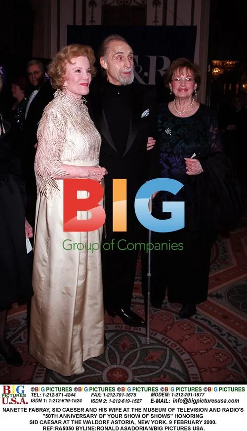 Nanette Fabray and Sid Caesar at 50th Anniversary event