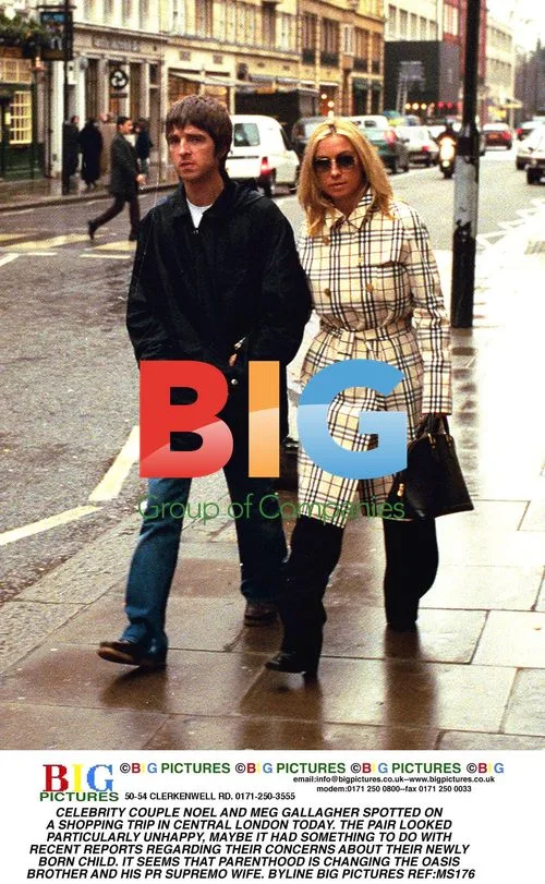 Noel and Meg Gallagher Shopping in London