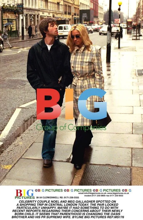 Noel and Meg Gallagher Shopping in London