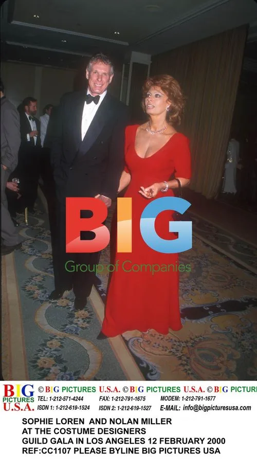 SOPHIE LOREN AND NOLAN MILLER AT COSTUME DESIGNERS GUILD GALA