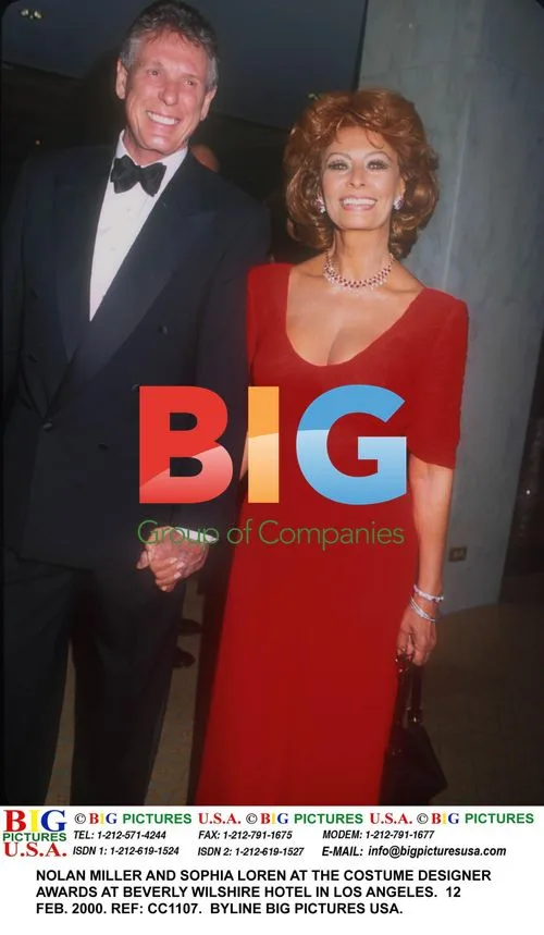 Nolan Miller and Sophia Loren at Costume Designer Awards