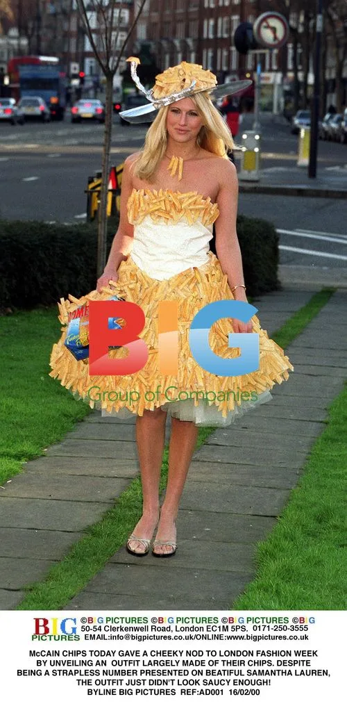 McCain Chips Outfit at London Fashion Week