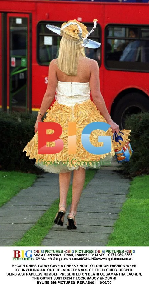 McCain Chips Unveils Chip Dress at London Fashion Week
