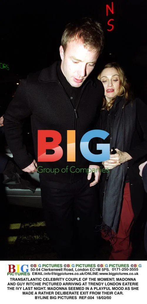 Madonna and Guy Ritchie Arrive at The Ivy