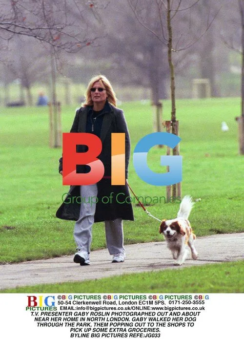 TV Presenter Gaby Roslin Out in North London