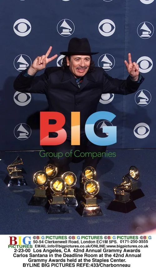 Carlos Santana at 42nd Grammys