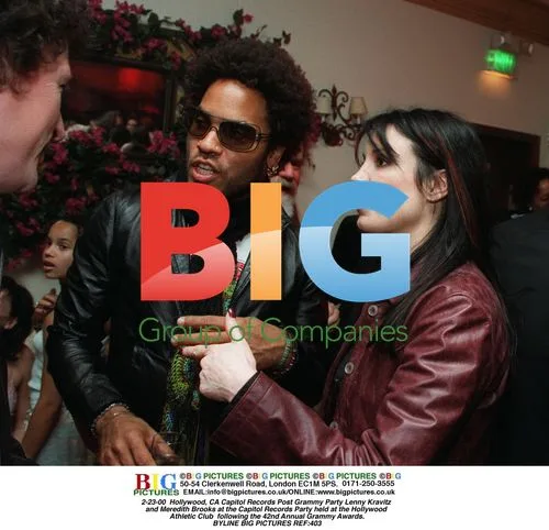Lenny Kravitz and Meredith Brooks at Post Grammy Party