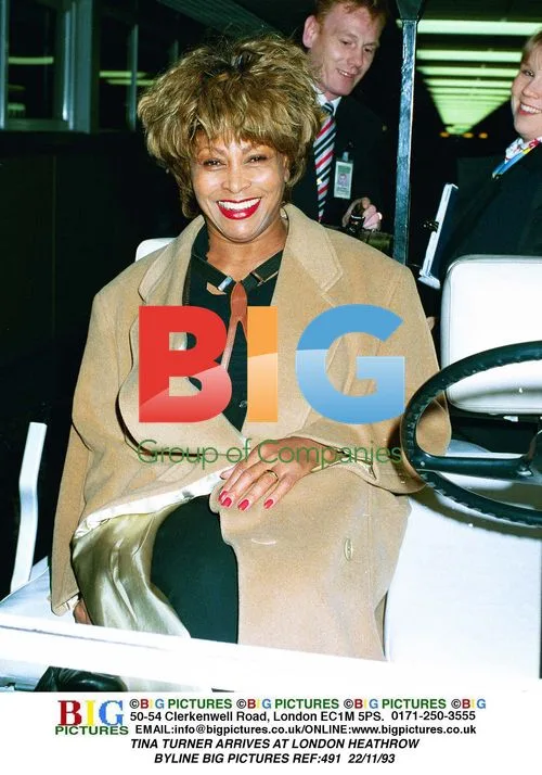 Tina Turner arrives at London Heathrow