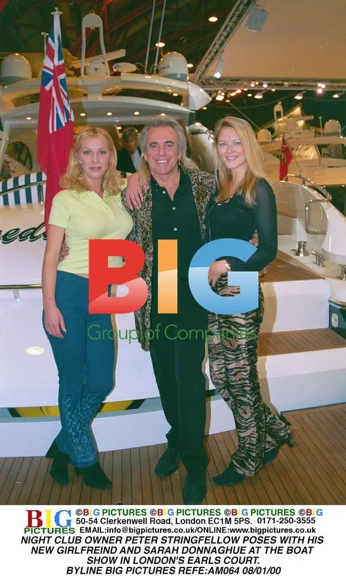 Peter Stringfellow with new girlfriend and Sarah Donnaghue
