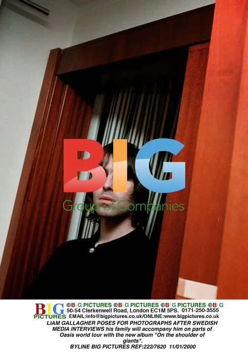 Liam Gallagher Poses After Interviews for Oasis Tour