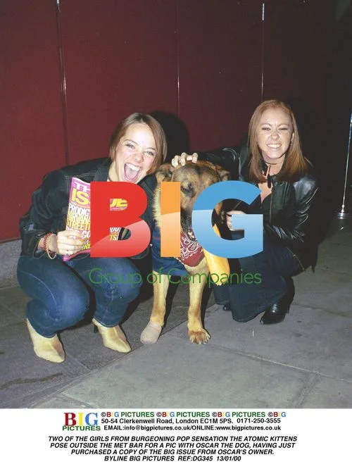 The Atomic Kittens with Oscar the Dog