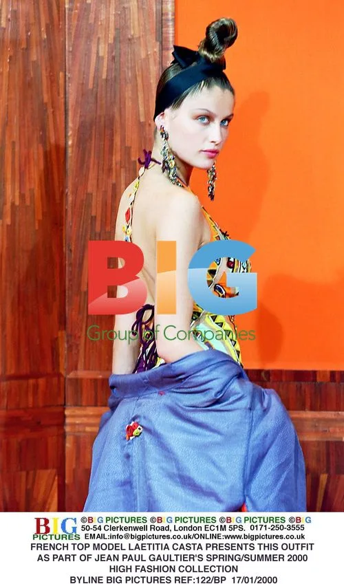 Laetitia Casta presents Gaultier SS2000 outfit