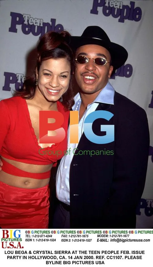 Lou Bega and Crystal Sierra at Teen People Party