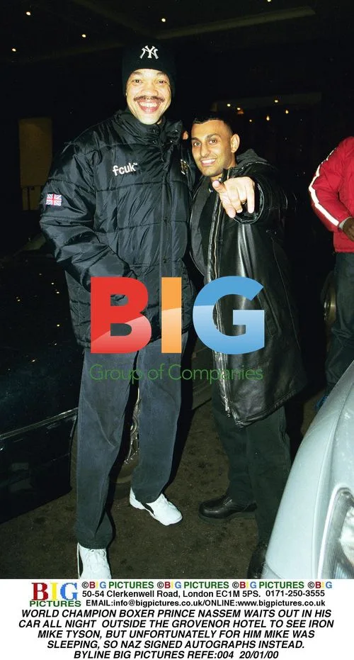 Prince Nassem Waits Outside Hotel for Mike Tyson