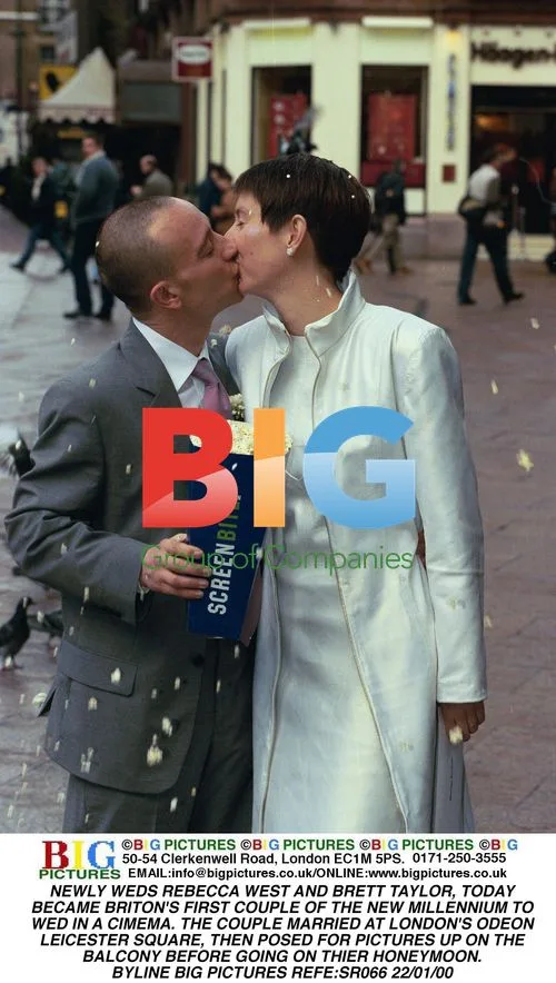 Newly Weds Rebecca West and Brett Taylor Wed in Cinema