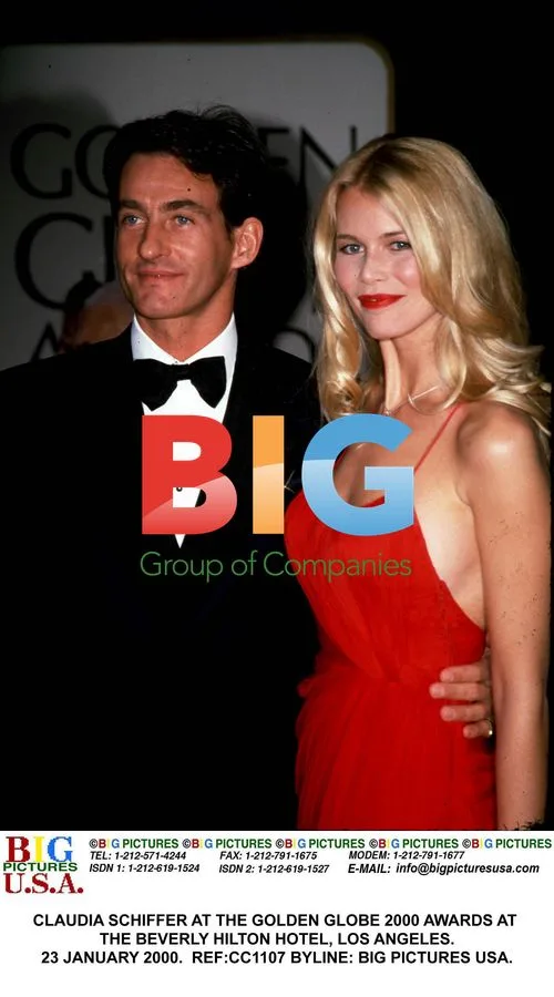 Claudia Schiffer at the Golden Globes 2000