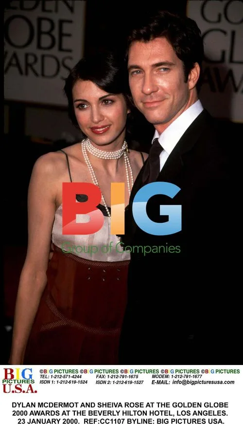 Dylan McDermot and Sheiva Rose at Golden Globes 2000