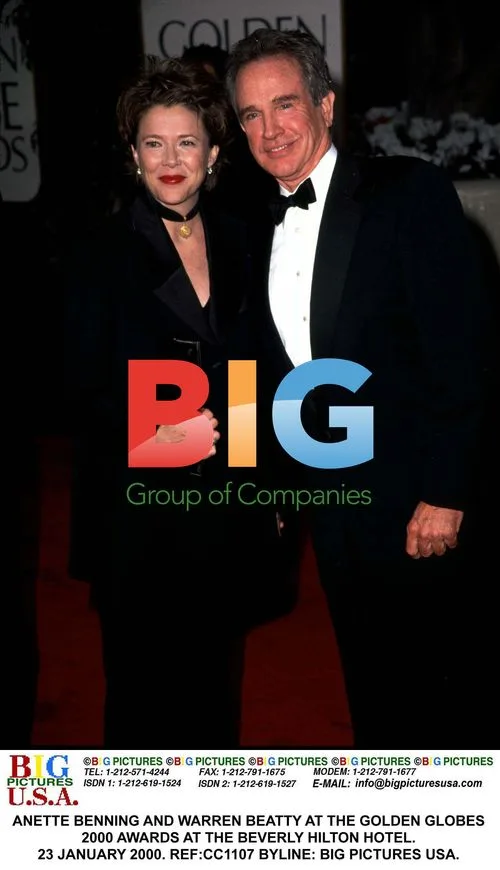 Warren Beatty and Anette Benning at Golden Globes 2000