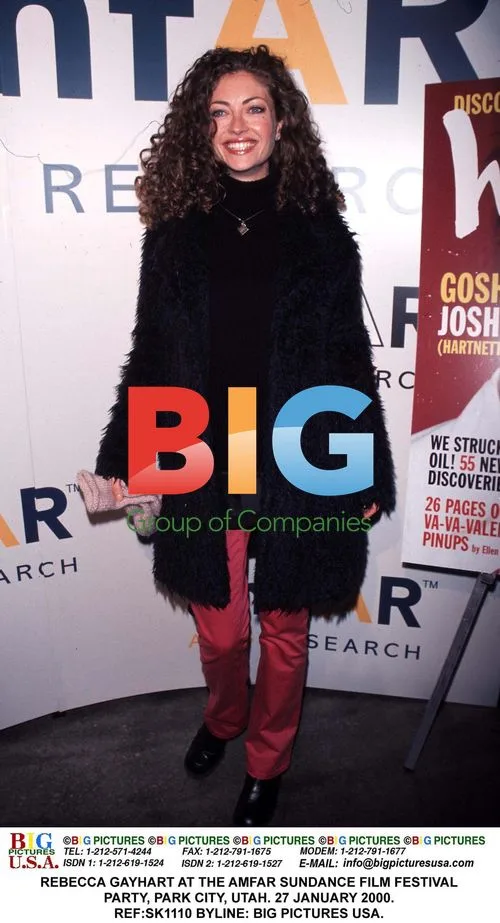 Rebecca Gayhart at AmFAR Sundance Party