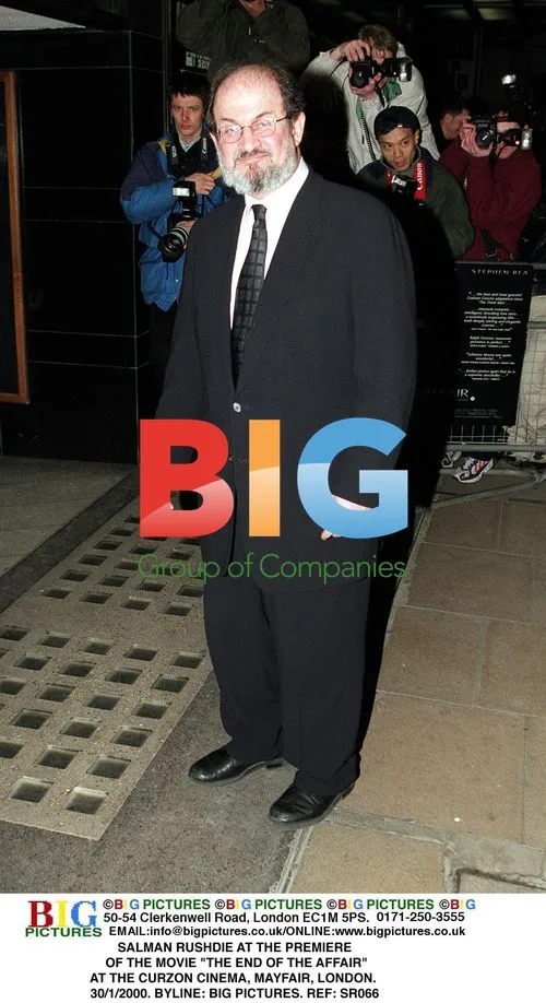 SALMAN RUSHDIE at "The End of the Affair" premiere