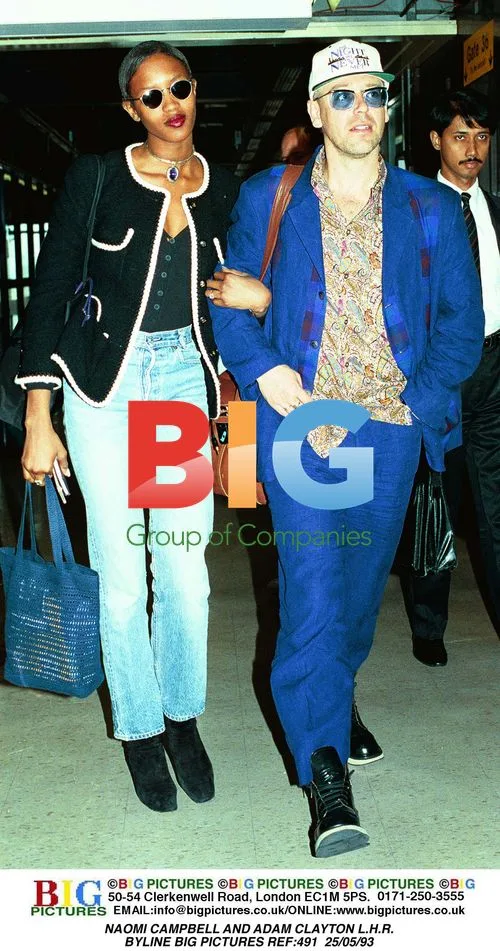 Naomi Campbell and Adam Clayton at LHR