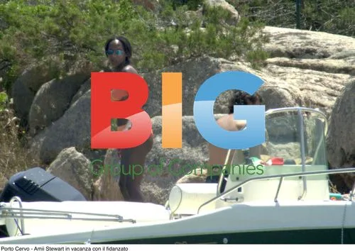 Amii Stewart on holiday with boyfriend in Sardinia