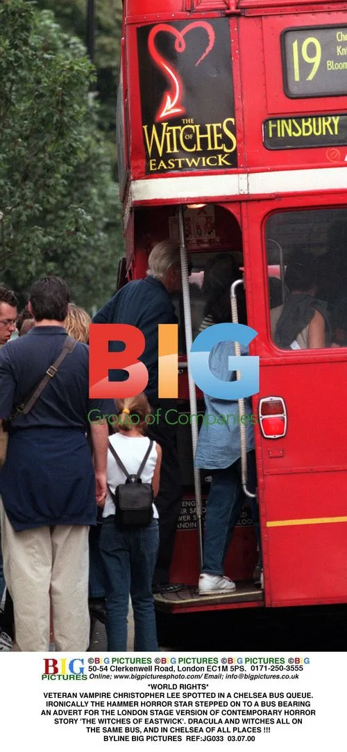 Christopher Lee Spotted on London Bus