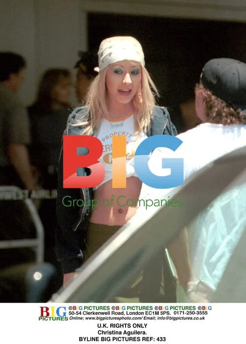 Christina Aguilera in White Outfit