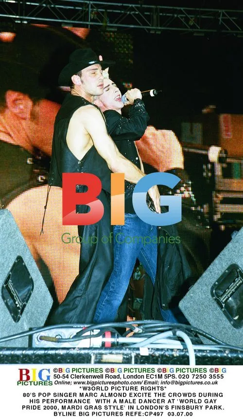 Marc Almond Performs with Dancer at World Pride 2000