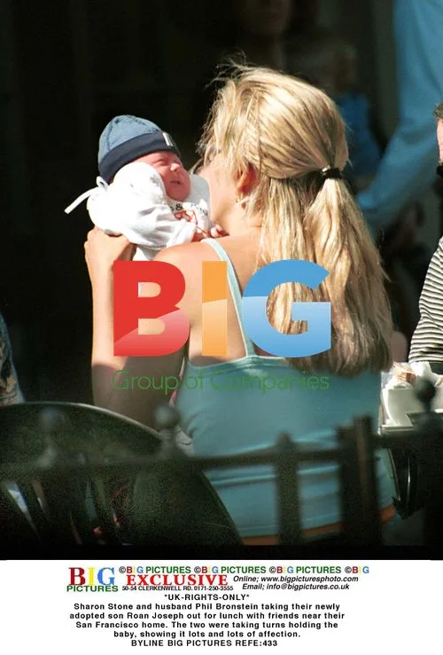 Sharon Stone, Husband Take Son Out