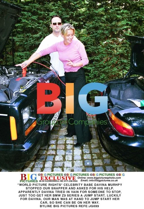 Celebrity Babe Davina Murhpy Asks for Car Jump Start