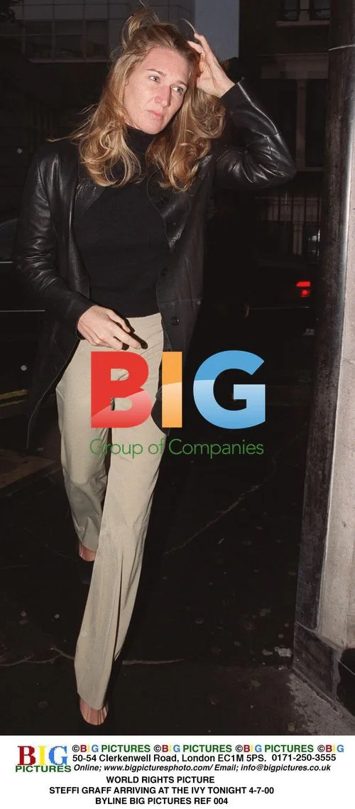 Steffi Graff Arriving at The Ivy