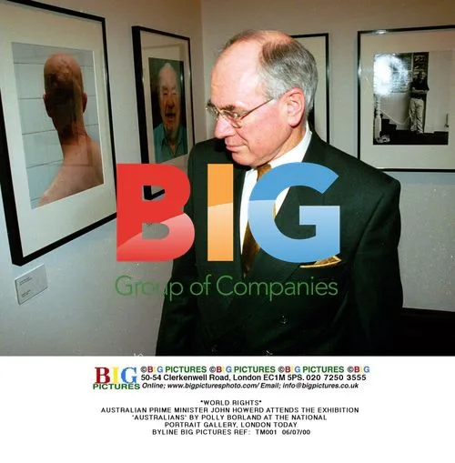 Australian PM John Howard at Polly Borland Exhibition