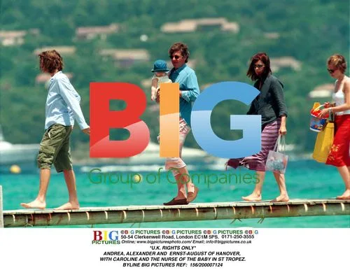 ANDREA, ALEXANDER, ERNST-AUGUST AND CAROLINE IN ST TROPEZ