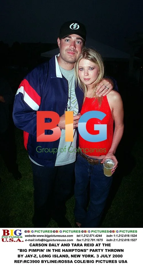 Carson Daly and Tara Reid at Jay-Z's party