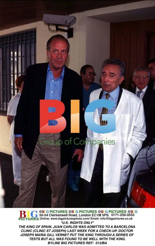 King of Spain, Juan Carlos, at Barcelona Clinic
