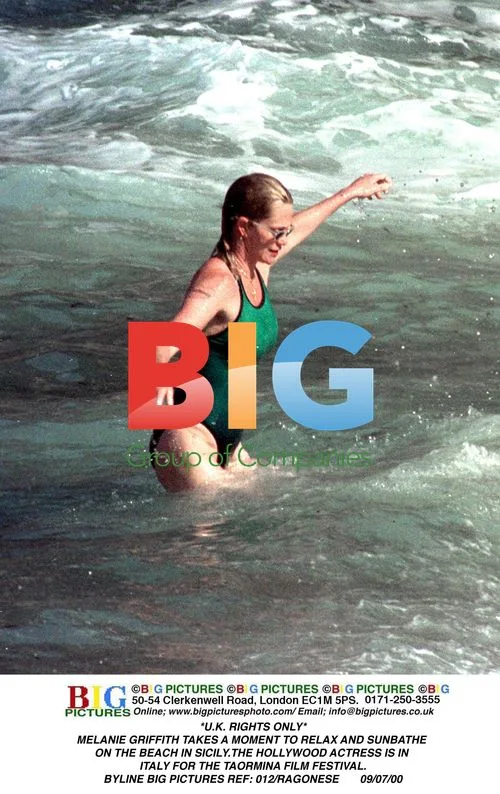 Melanie Griffith Relaxes on Sicily Beach