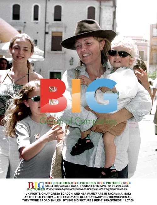 Greta Scacchi and Family at Taormina Film Festival