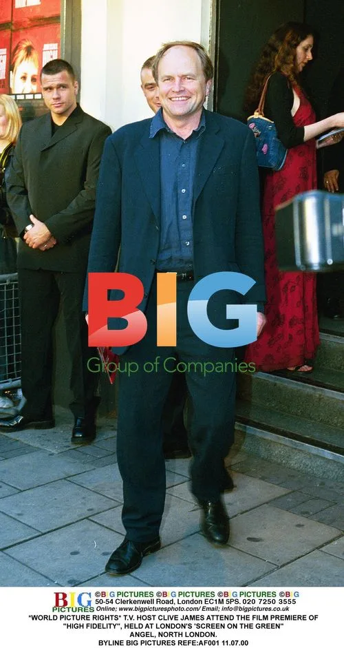TV Host Clive James at "High Fidelity" Premiere
