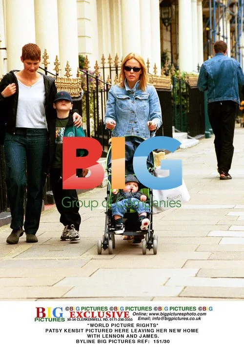 Patsy Kensit Leaving New Home with Lennon and James