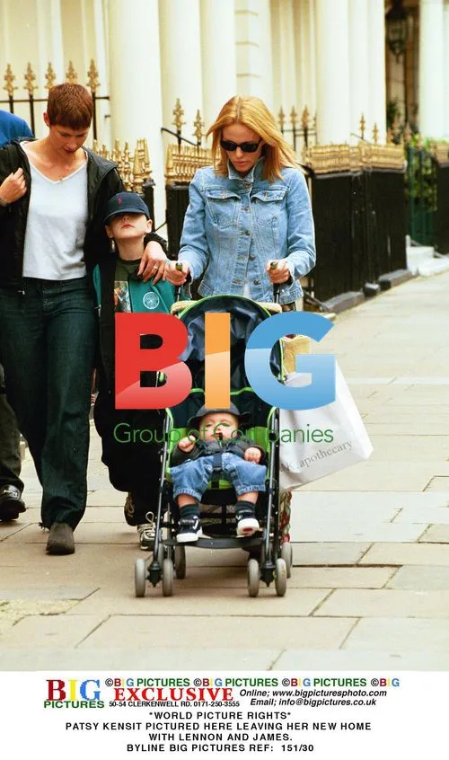 Patsy Kensit Leaving New Home with Lennon and James