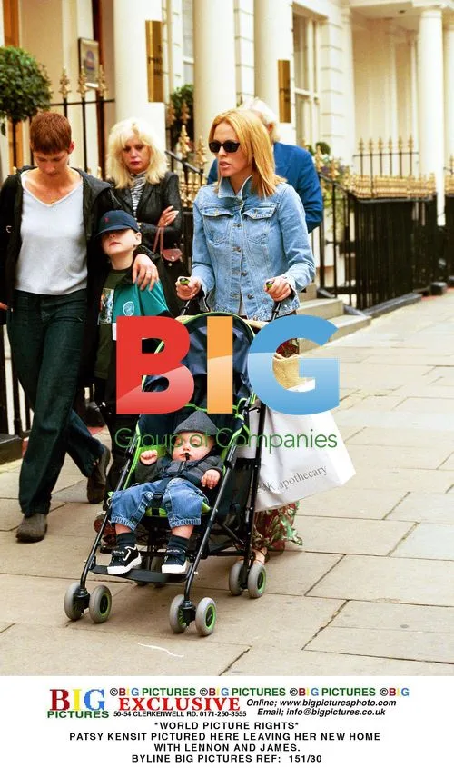 Patsy Kensit Leaves New Home with Lennon and James