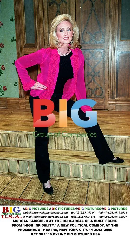 Morgan Fairchild at "High Infidelity" rehearsal