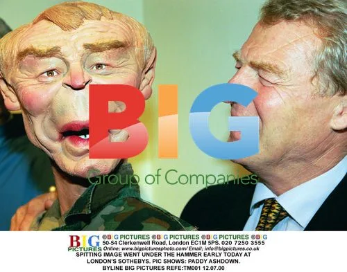 Paddy Ashdown at Sotheby's Spitting Image Auction