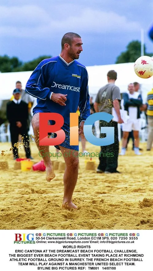 Eric Cantona at Dreamcast Beach Football Challenge