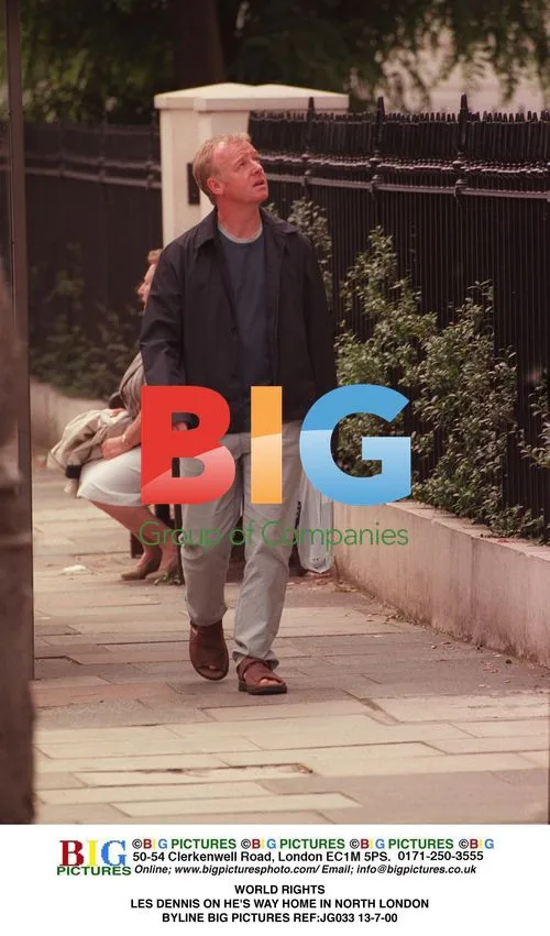 Les Dennis on his way home in North London