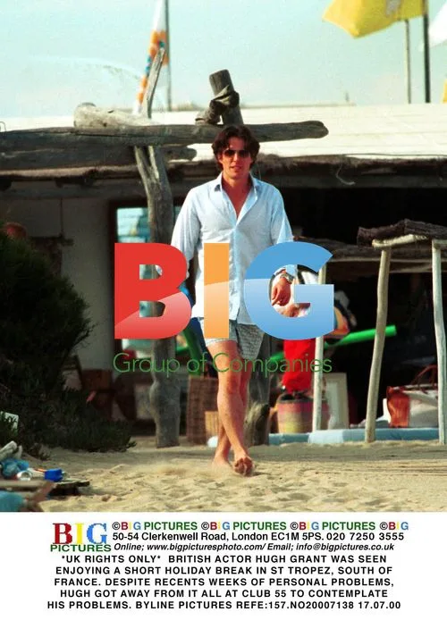 Hugh Grant Enjoys Holiday in St Tropez