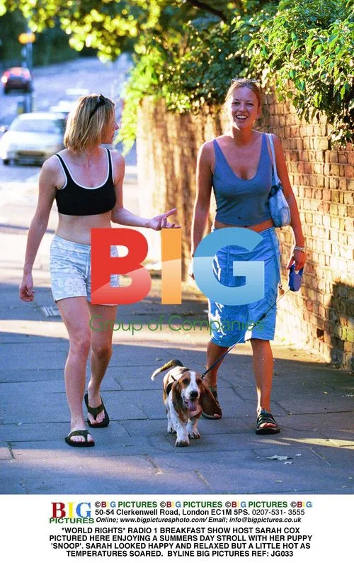 Sarah Cox Strolls with Puppy Snoop