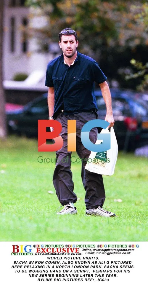 Sacha Baron Cohen Relaxes in Park